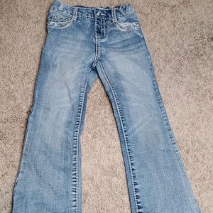 Bedazzled lining medium wash jeans